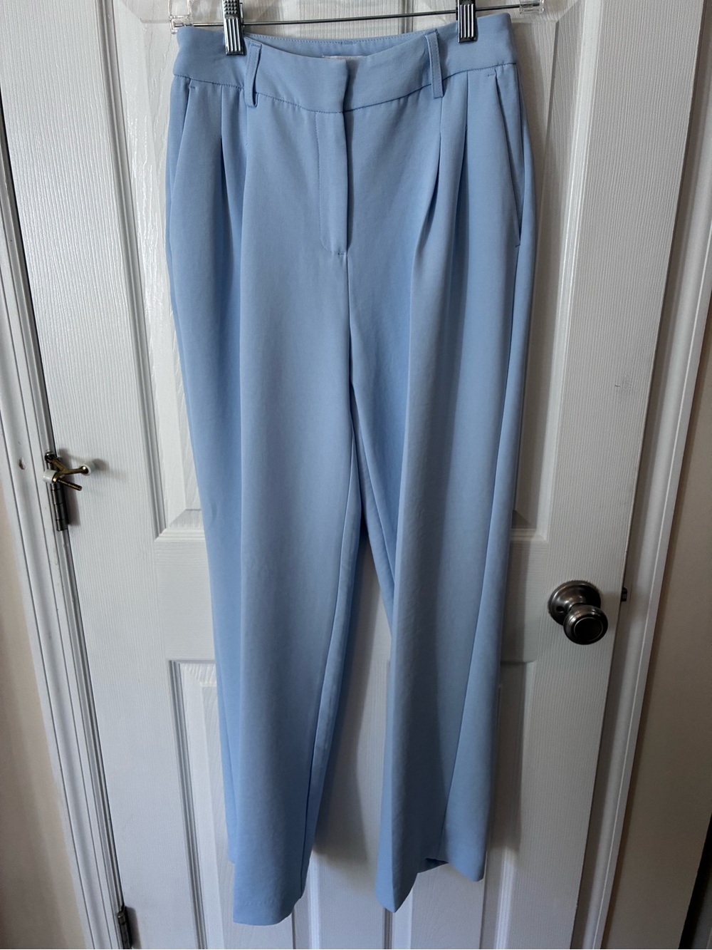 Christian Lacroix Light Blue Pleated Dress Trousers